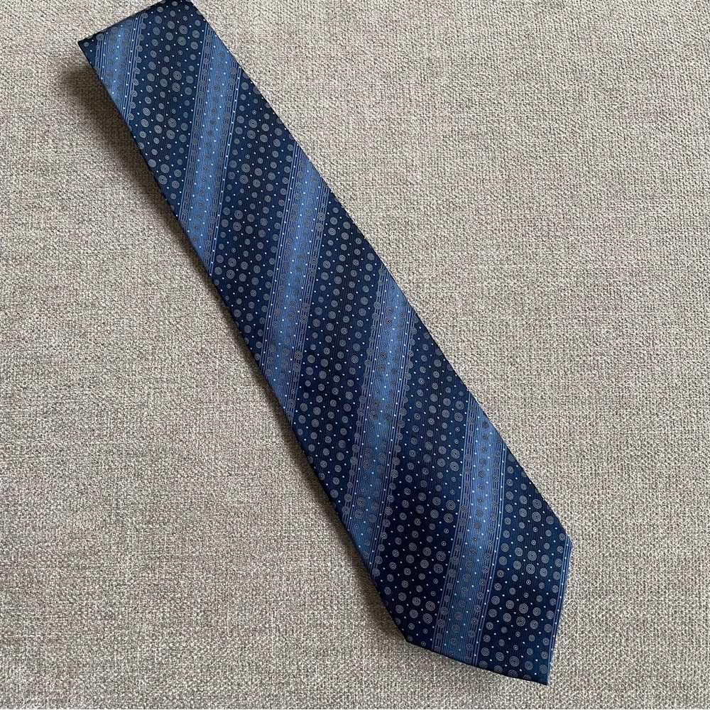 David Taylor Vintage Circle Dot Designed Silk Men’s Tie Professional Office Work